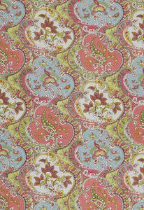 Pickfair Paisley Multi 175550 by Schumacher Designer Fabric