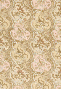 Pickfair Paisley Camel 175552 by Schumacher Designer Fabric
