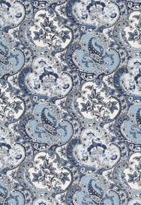 Pickfair Paisley Pacific 175553 by Schumacher Designer Fabric