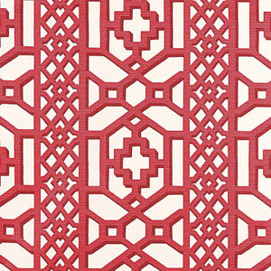 Zanzibar Trellis Chintz Lacquer 175732 by Schumacher Designer Fabric