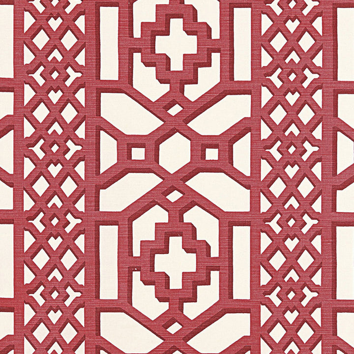 Zanzibar Trellis Matte Lacquer 175742 by Schumacher Designer Fabric 125TH ANNIVERSARY LINEN 55% COTTON 45% BELGIUM </p><p>Repeat: Horizontal: 13 1/2" (34CM) and Vertical: 12 1/2" (32CM) 54 - Swanky Fabrics -