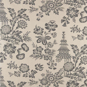 Song Garden Greige 175750 by Schumacher Designer Fabric