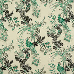 Peacock Emerald 175911 by Schumacher Designer Fabric
