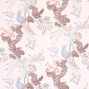 Peacock Blush 175916 by Schumacher Designer Fabric