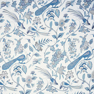 Campagne Bleu & Gris 175952 by Schumacher Designer Fabric