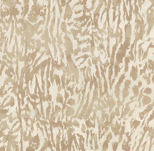 Feline Natural 175991 by Schumacher Designer Fabric