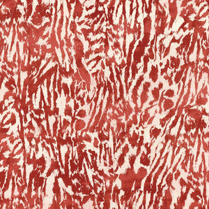 Feline Alizarin 175996 by Schumacher Designer Fabric
