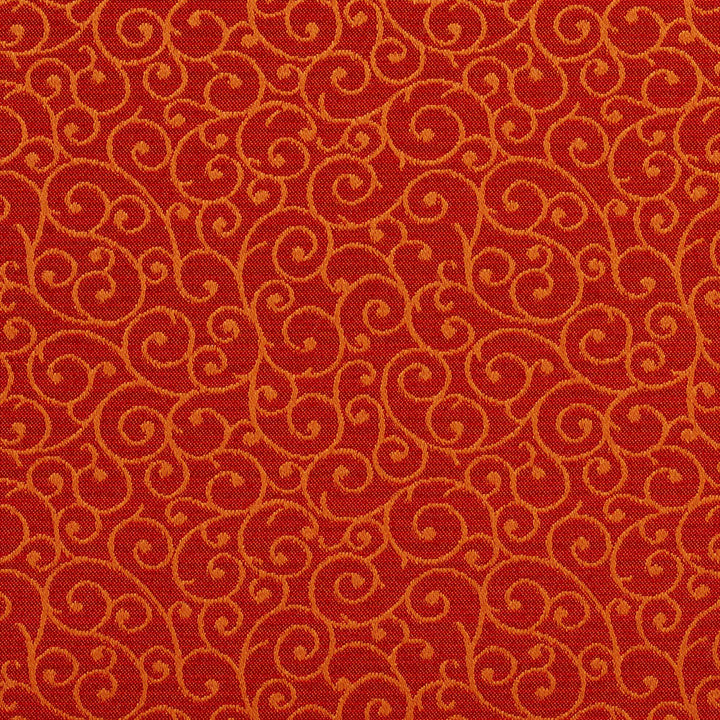 1759 Persimmon by Charlotte Designer Fabric Durables 100% Recycled Polyester Made In USA Exceeds 100,000 Wyzenbeek Rubs (Heavy Duty) Horizontal: 4.75" x Vertical: 4.25" 54 Inches - Swanky Fabrics -