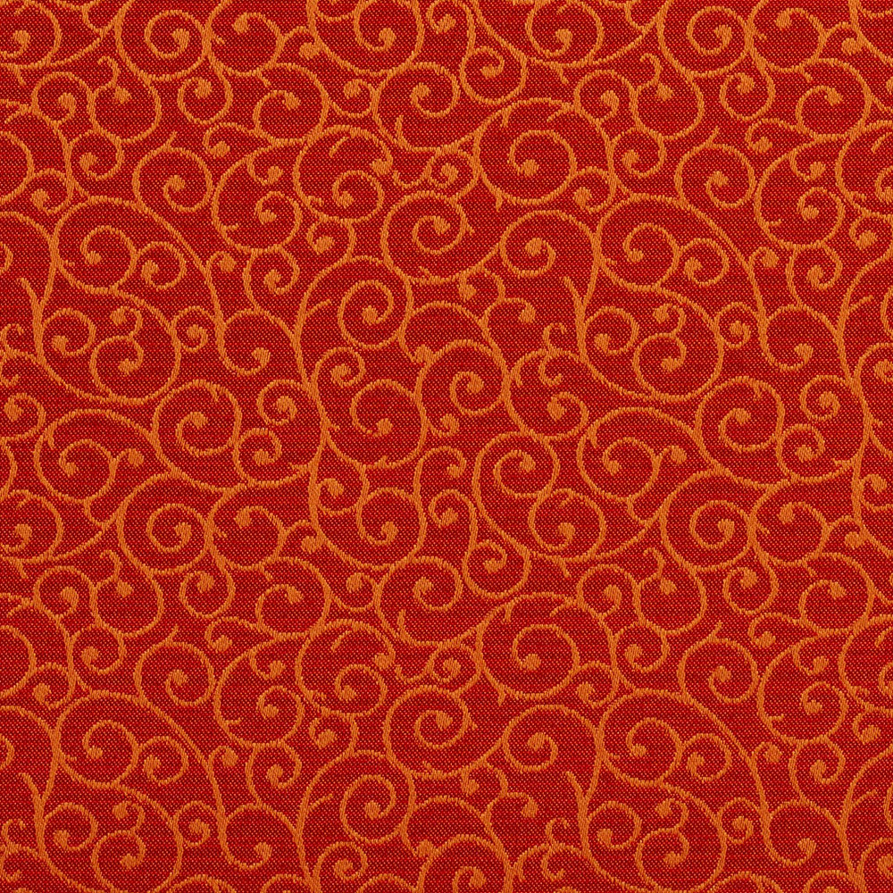 1759 Persimmon by Charlotte Designer Fabric Durables 100% Recycled Polyester Made In USA Exceeds 100,000 Wyzenbeek Rubs (Heavy Duty) Horizontal: 4.75" x Vertical: 4.25" 54 Inches - Swanky Fabrics -