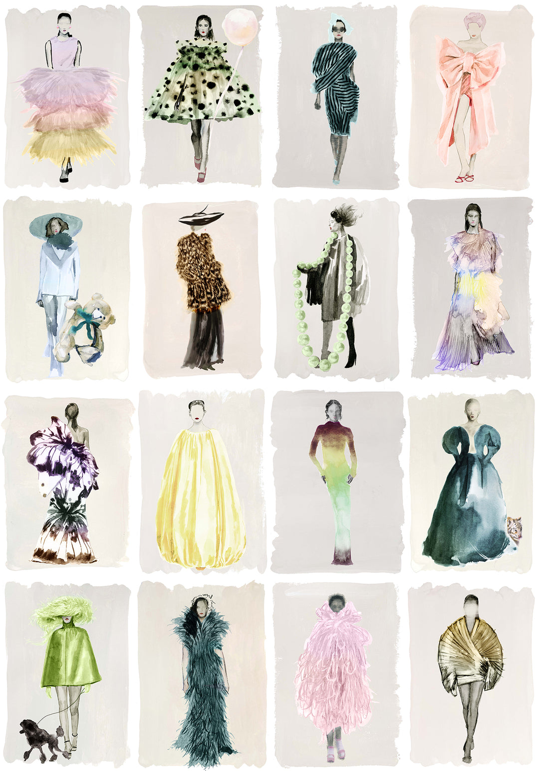 Couture Carousel - Pastel P 175/1003M.CS.0 by Cole & Son Designer Wallcovering