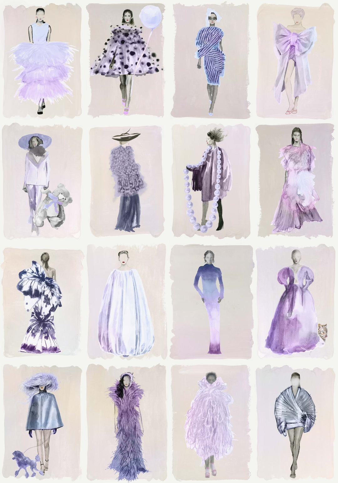 Couture Carousel - Lavender 175/1005.CS.0 by Cole & Son Designer Wallcovering