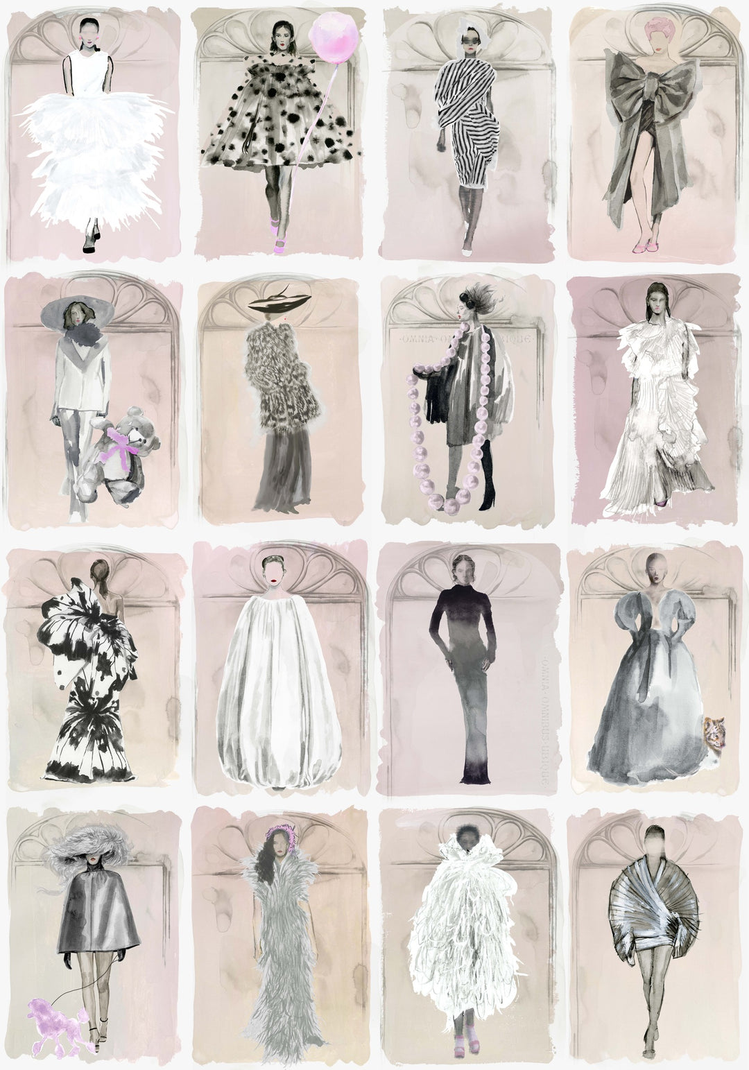 Couture Carousel W - Blush P 175/2012M.CS.0 by Cole & Son Designer Wallcovering