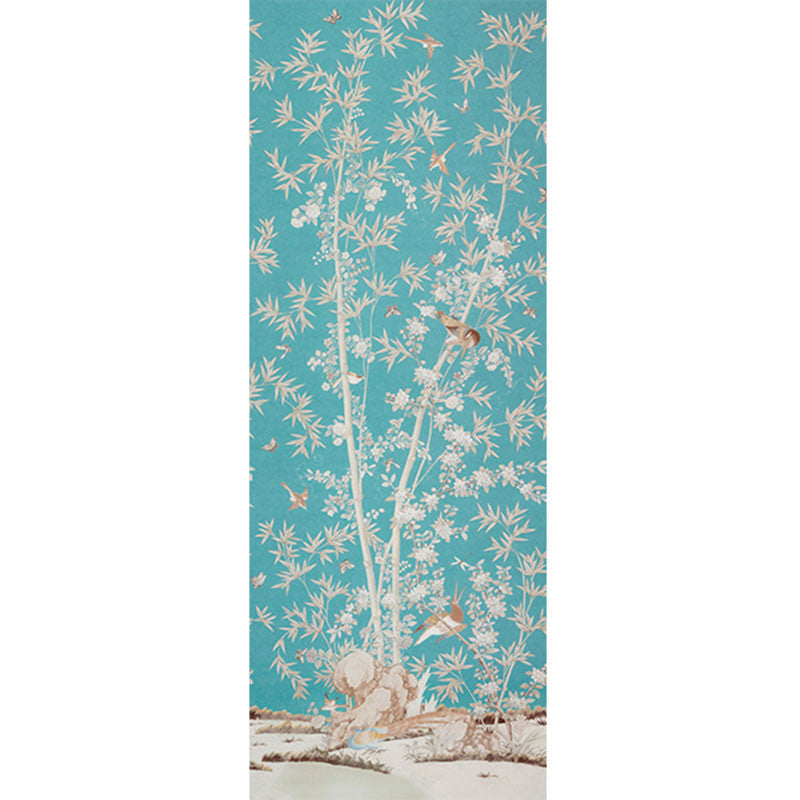 Brighton Pavilion Peacock 176021 by Schumacher Designer Fabric MILES REDD COTTON 100% UNITED KINGDOM </p><p>Repeat: Horizontal: 53 1/2" (136CM) and Vertical: 144" (366CM) 54 - Swanky Fabrics -