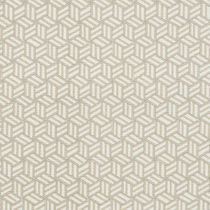 Tumbling Blocks Greige 176040 by Schumacher Designer Fabric