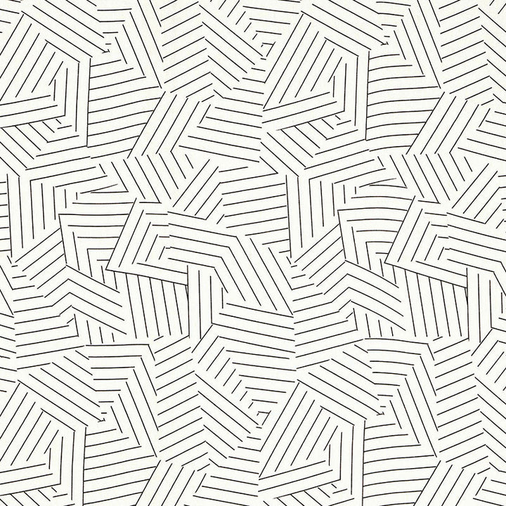 Deconstructed Stripe Black 176050 by Schumacher Designer Fabric PERFECT PAIRS See Sample CHINA MEDIUM DUTY </p><p>Repeat: Horizontal: 13 1/2" (34CM) and Vertical: 18" (46CM) 54" (137CM) - Swanky Fabrics -