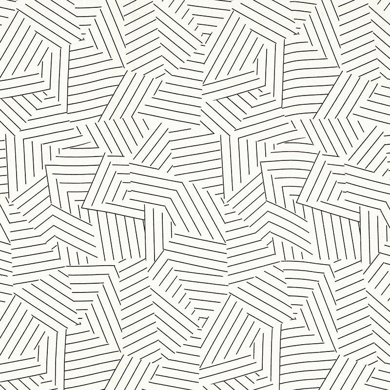 Deconstructed Stripe Black 176050 by Schumacher Designer Fabric MILES REDD LINEN 100% CHINA WYZENBEEK 15,000 </p><p>Repeat: Horizontal: 13 1/2" (34CM) and Vertical: 18" (46CM) 54 - Swanky Fabrics -