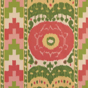 Samarkand Ikat Ii Watermelon 176063 by Schumacher Designer Fabric