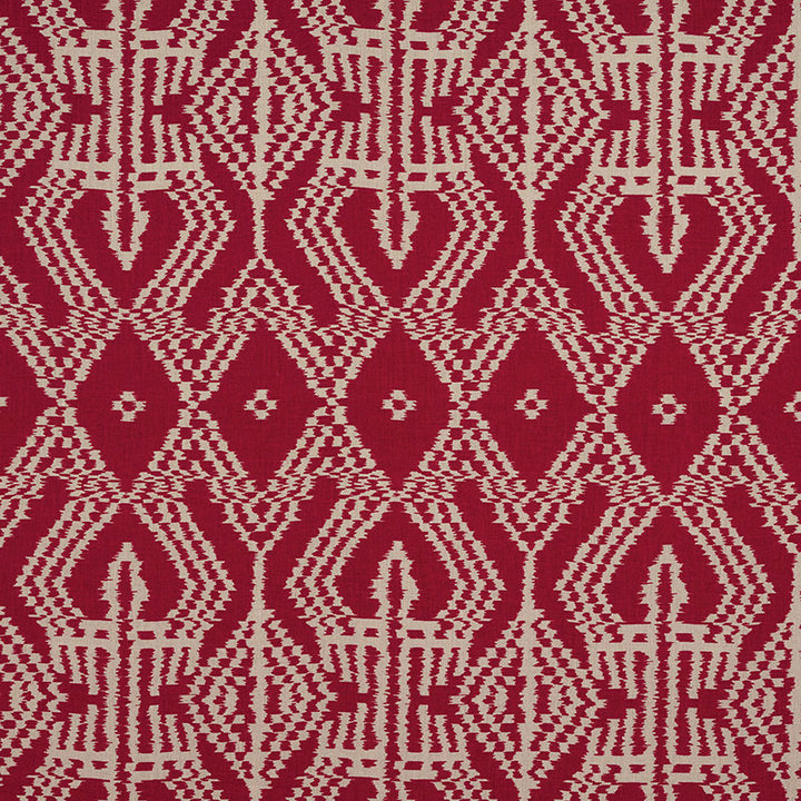 Asaka Ikat Red 176090 by Schumacher Fabric Schumacher Fabric Asaka Ikat Red 176090Fabric LINEN 100% ITALY </p><p>Repeat: H: HORZ. 13 3/8" (34CM) , V: VERT. 28 3/8" (72CM) 53.5 - Fabric Carolina -