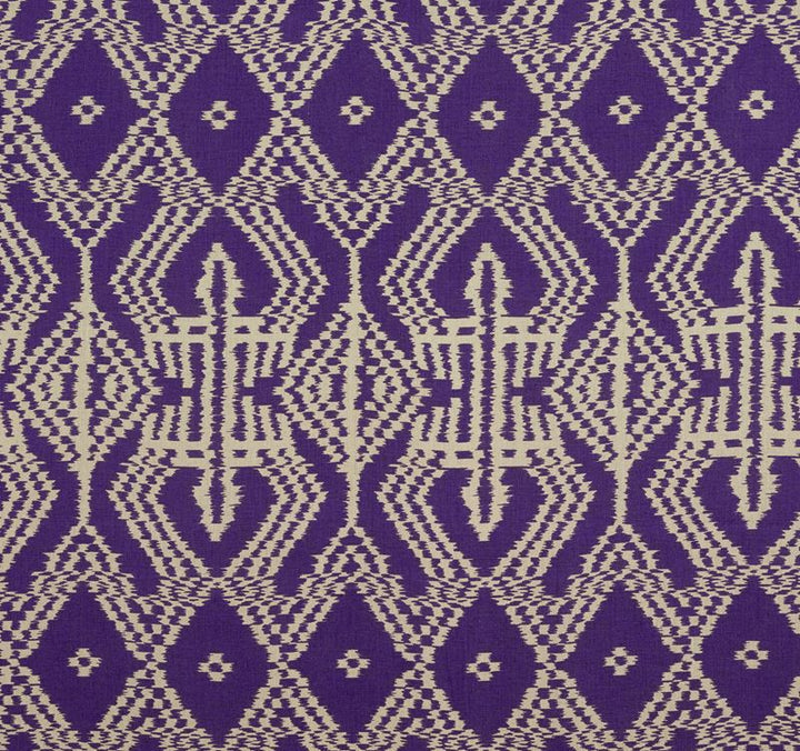 Asaka Ikat Violet 176091 by Schumacher Designer Fabric Ikat-Collection 100% Linen Martindale 10,000 Horizontal: 13.375 and Vertical: 28.375 53.5 - Swanky Fabrics -