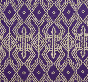 Asaka Ikat Violet 176091 by Schumacher Designer Fabric