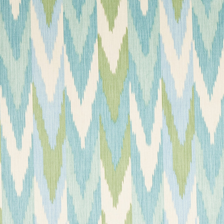 Kashgar Velvet Ikat Mineral & Leaf 176103 by Schumacher Fabric Schumacher Fabric Kashgar Velvet Ikat Mineral & Leaf 176103Fabric COTTON 100% ITALY </p><p>Repeat: H: HORZ. 12 2/5" (34CM) , V: VERT. 13 4/5" (96CM) 54.1111 - Fabric Carolina -