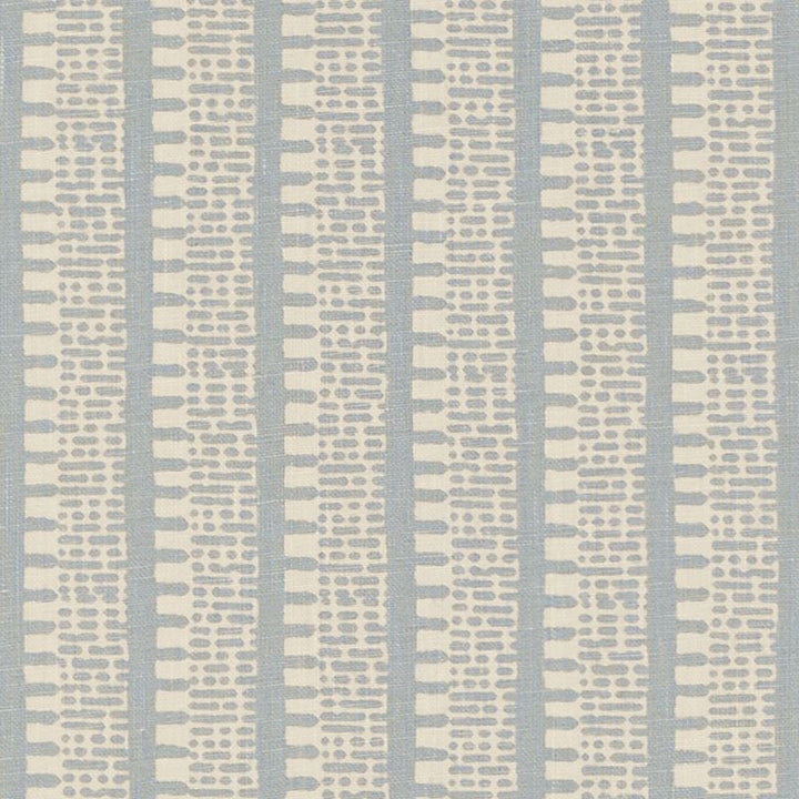 Kiosk Orpington Blue 176134 by Schumacher Designer Fabric Veere-Grenney 100% Linen Martindale 25,000 Horizontal: 2.75 and Vertical: 5 52.5 - Swanky Fabrics -
