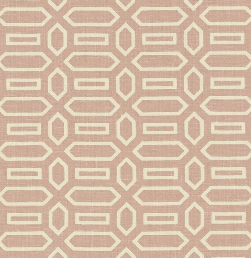 Pavillion Temple Pink 176141 by Schumacher Designer Fabric Veere-Grenney 100% Linen Martindale 25,000 Horizontal: 2.5 and Vertical: 1.625 52 - Swanky Fabrics -