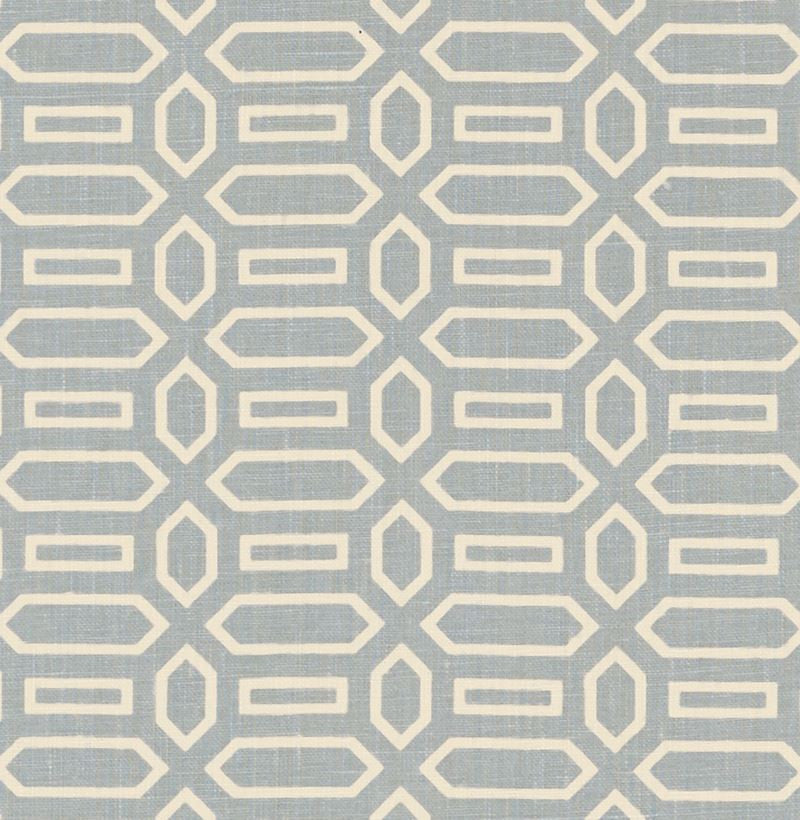 Pavillion Orpington Blue 176144 by Schumacher Designer Fabric Veere-Grenney 100% Linen Martindale 25,000 Horizontal: 2.5 and Vertical: 1.625 52 - Swanky Fabrics -