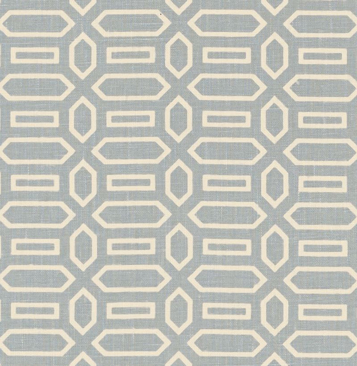 Pavillion Orpington Blue 176144 by Schumacher Designer Fabric Veere-Grenney 100% Linen Martindale 25,000 Horizontal: 2.5 and Vertical: 1.625 52 - Swanky Fabrics -