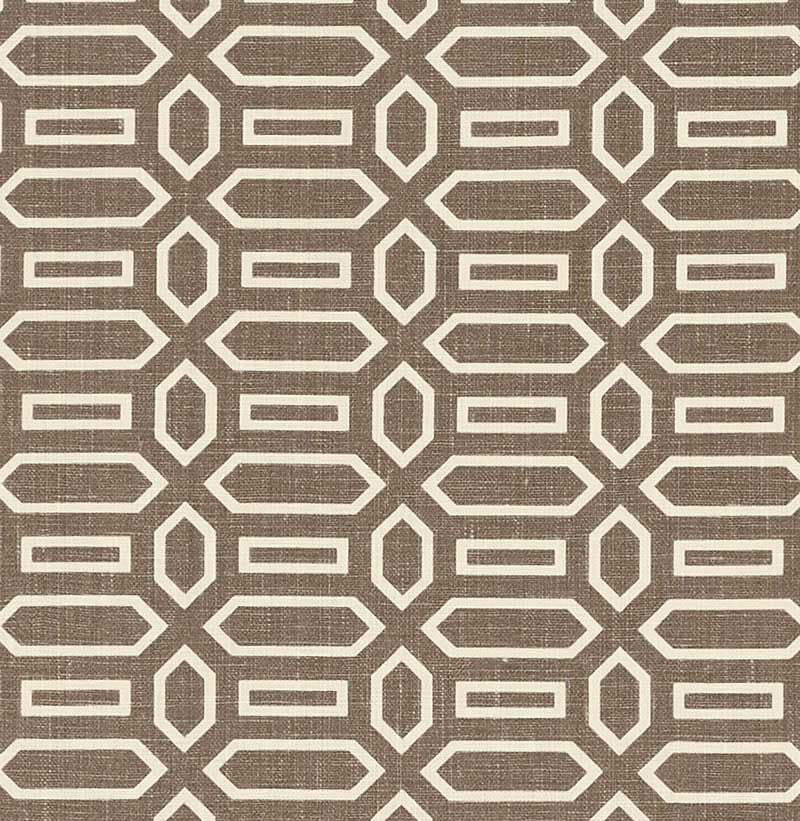 Pavillion Berber Brown 176147 by Schumacher Designer Fabric VEERE GRENNEY See Sample UNITED KINGDOM MEDIUM DUTY </p><p>Repeat: Horizontal: 2 1/2" (6CM) and Vertical: 1 5/8" (4CM) 52" (132CM) - Swanky Fabrics -