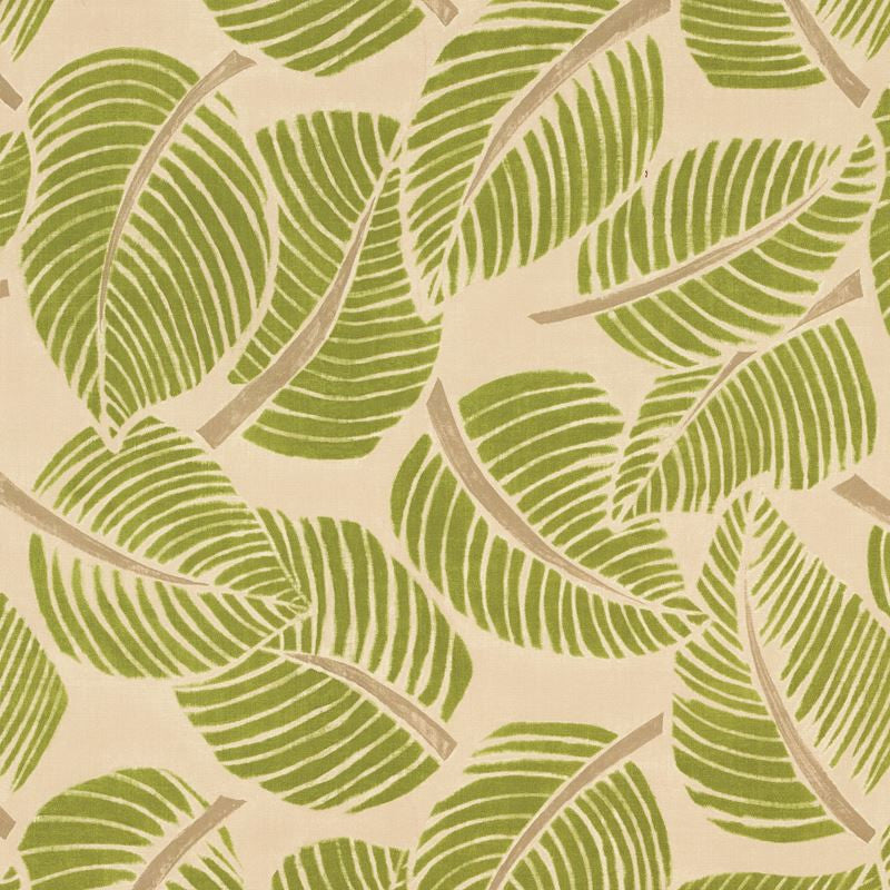 Costa Rica Leaf 176190 by Schumacher Designer Fabric Good-Vibrations 100% Cotton Martindale 20,000 Horizontal: 55 and Vertical: 47 55 - Swanky Fabrics -