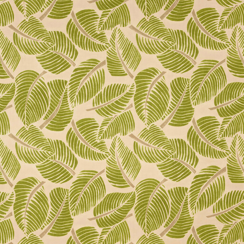 Costa Rica Leaf 176190 by Schumacher Designer Fabric Good Vibrations COTTON 100% ITALY MARTINDALE 20,000 </p><p>Repeat: Horizontal: 55" (140CM) and Vertical: 47" (119CM) 55 - Swanky Fabrics -