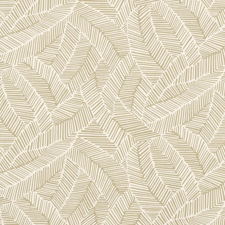 Abstract Leaf Taupe 176220 by Schumacher Designer Fabric Good-Vibrations 55% Linen, 45% Cotton Wyzenbeek 15,000 Horizontal: 27 and Vertical: 25 54 - Swanky Fabrics -