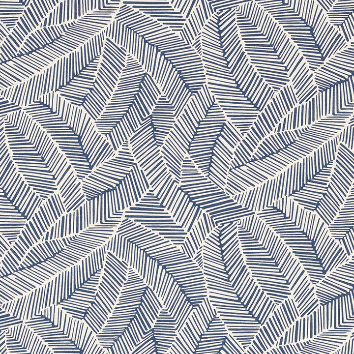 Abstract Leaf Navy 176222 by Schumacher Designer Fabric Good Vibrations LINEN 55% COTTON 45% UNITED STATES OF AMERICA WYZENBEEK 15,000 </p><p>Repeat: Horizontal: 27" (69CM) and Vertical: 25" (64CM) 54 - Swanky Fabrics -