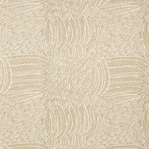 Featherfest Natural 176230 by Schumacher Designer Fabric