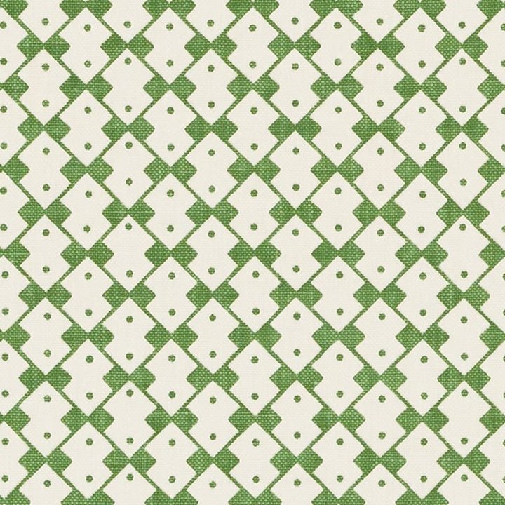 Domino Chelsea Green 176293 by Schumacher Designer Fabric David-Oliver 100% Linen - Horizontal: 5.375 and Vertical: 5.375 54 - Swanky Fabrics -