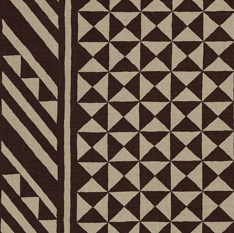 Nuba Brown On Natural 176301 by Schumacher Fabric Schumacher Fabric Nuba Brown On Natural 176301Fabric LINEN 100% UNITED STATES OF AMERICA </p><p>Repeat: H: HORZ. 54" (137CM) , V: VERT. 32" (81CM) 54 - Fabric Carolina -