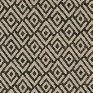 Kasai Black 176320 by Schumacher Designer Fabric