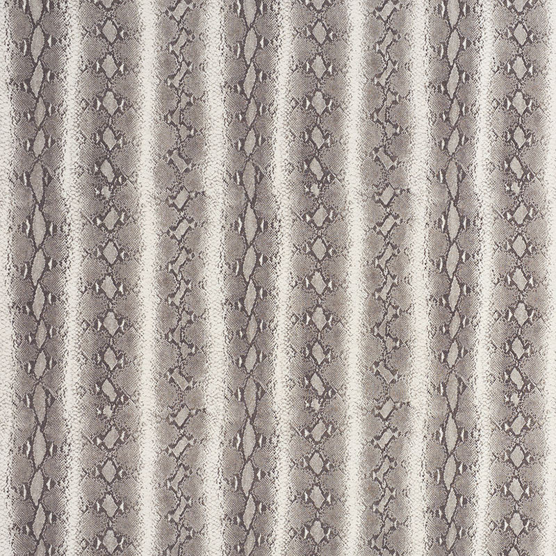Snake Rattle & Roll Linen Ash 176351 by Schumacher Designer Fabric Animal-Prints-Wovens 100% Linen - Horizontal: 17.75 and Vertical: 19 53.5 - Swanky Fabrics -