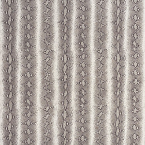 Snake Rattle & Roll Linen Ash 176351 by Schumacher Designer Fabric