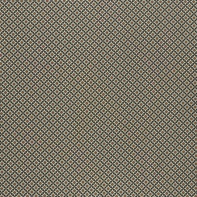 Serendipity Cinder & Caramel 176420 by Schumacher Designer Fabric Clique 100% Linen - Horizontal: 1.5 and Vertical: 1.5 54 - Swanky Fabrics -
