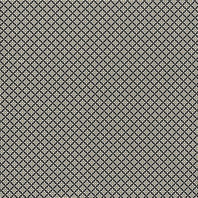 Serendipity Black & Taupe 176421 by Schumacher Designer Fabric Clique 100% Linen - Horizontal: 1.5 and Vertical: 1.5 54 - Swanky Fabrics -