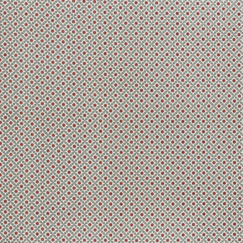 Serendipity Slate & Rouge 176424 by Schumacher Designer Fabric Clique 100% Linen - Horizontal: 1.5 and Vertical: 1.5 54 - Swanky Fabrics -
