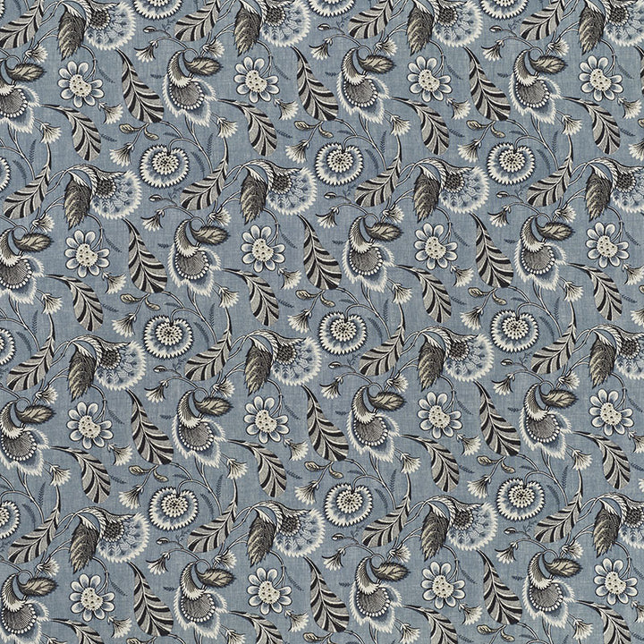 Ursula Delft 176443 by Schumacher Designer Fabric Clique 100% Linen - Horizontal: 13.5 and Vertical: 13 54 - Swanky Fabrics -