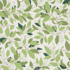 Dogwood Leaf Ivory 176520 by Schumacher Designer Fabric