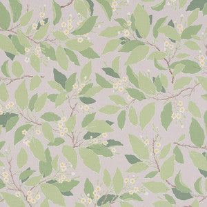 Dogwood Leaf Grisaille 176521 by Schumacher Designer Fabric