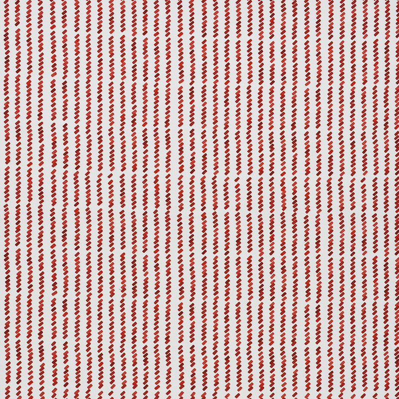 Tic For Tac Red 176540 by Schumacher Designer Fabric David-Kaihoi 55% Linen, 45% Cotton - Horizontal: 6.75 and Vertical: 11.75 55.5 - Swanky Fabrics -