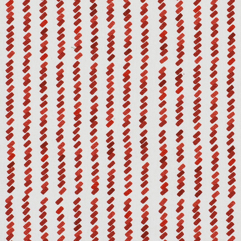 Tic For Tac Red 176540 by Schumacher Designer Fabric DAVID KAIHOI See Sample UNITED STATES OF AMERICA - </p><p>Repeat: Horizontal: 6 3/4" (17CM) and Vertical: 11 3/4" (30CM) 55 1/2" (141CM) - Swanky Fabrics -