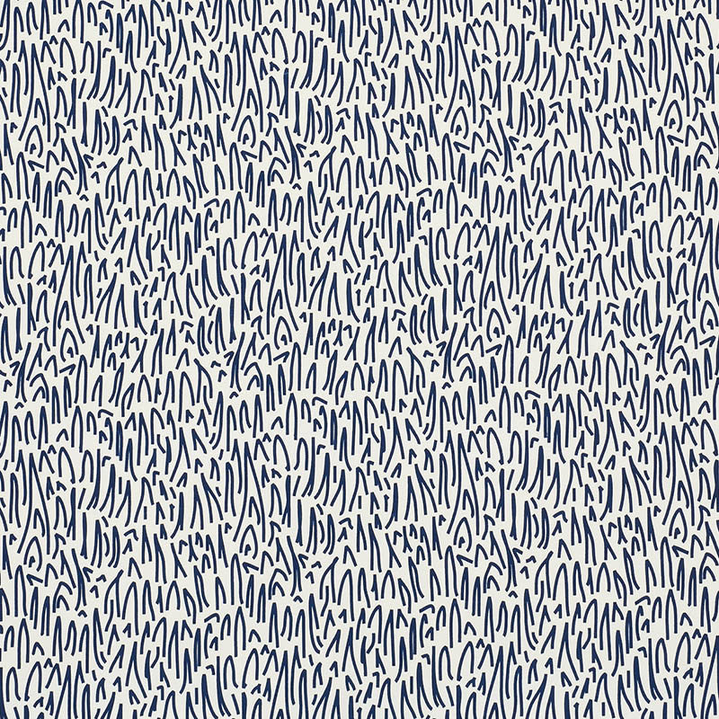Grass II Navy 176601 by Schumacher Designer Fabric Indooroutdoor-By-Studio-Bon 100% Acrylic Wyzenbeek 15,000 Horizontal: 9 and Vertical: 16.75 54 - Swanky Fabrics -