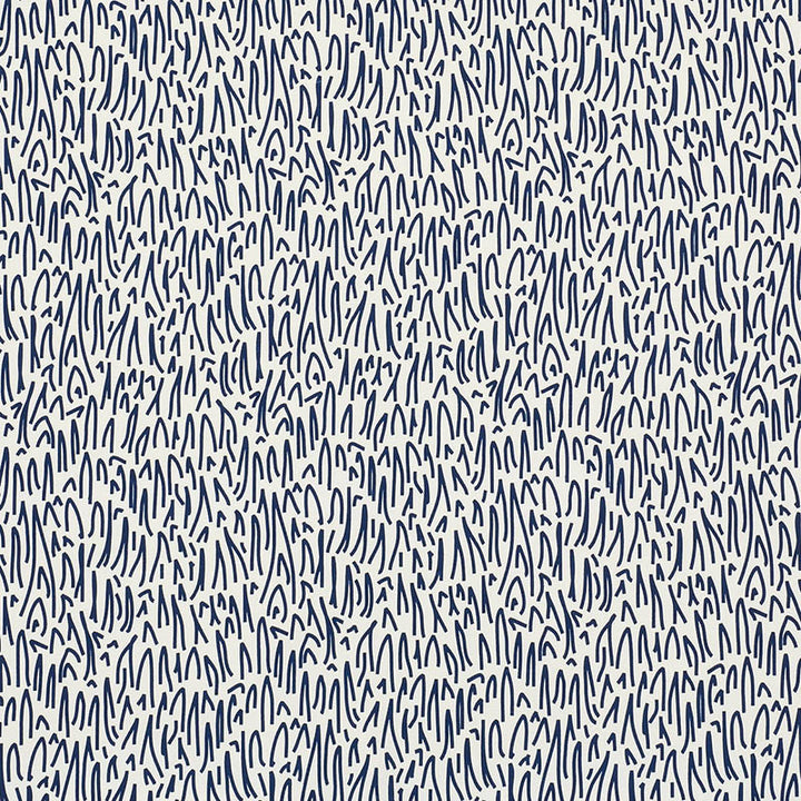 Grass II Navy 176601 by Schumacher Designer Fabric Indooroutdoor-By-Studio-Bon 100% Acrylic Wyzenbeek 15,000 Horizontal: 9 and Vertical: 16.75 54 - Swanky Fabrics -